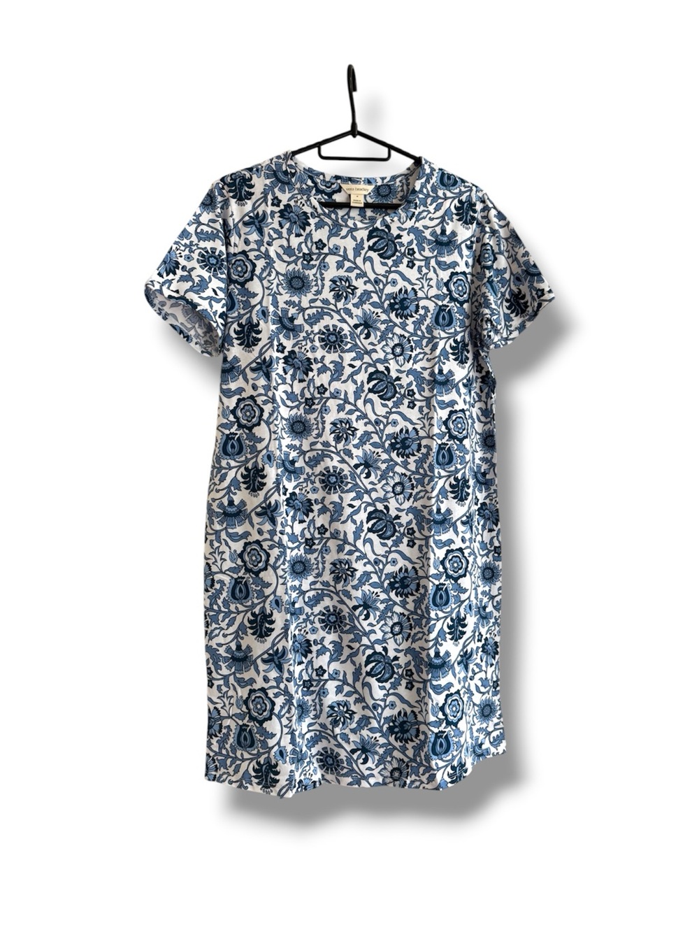 Ver Bradley Blue Floral Short-Sleeve Shift Night Dress